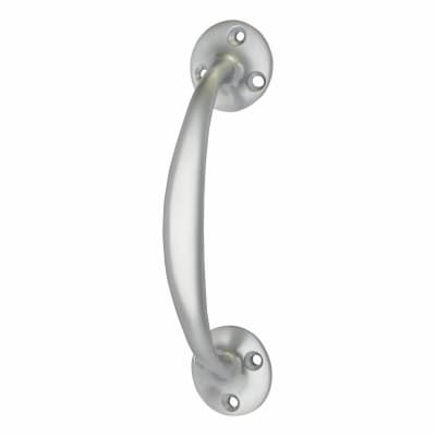 Victorian Bow Door Pull Handle - Screw Fix - 150 x 35mm - Satin Chrome