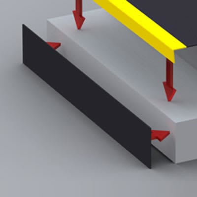 SlipGrip Riser Plate - 1000 x 145mm - Black