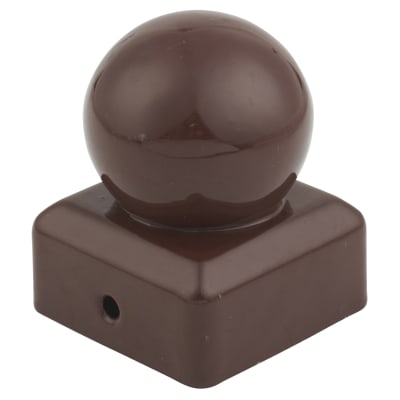 TIMCO Ball Fence Post Cap for 2" / 50mm Posts - Oxide Red