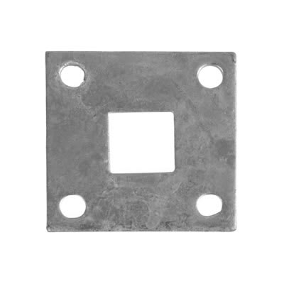 Monkey Tail 16mm Gate Bolt Socket - Flat Keep - 51mm Length - Zinc Plated