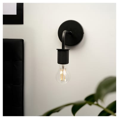 Altro Casa Knurled Indoor Wall Light - Matt Black Fittings