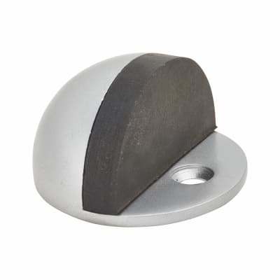 Touchpoint Half Moon Floor Door Stop - 25 x 45mm - Satin Chrome