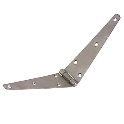 Strap Hinge - 150mm - Self Colour Steel - Pair