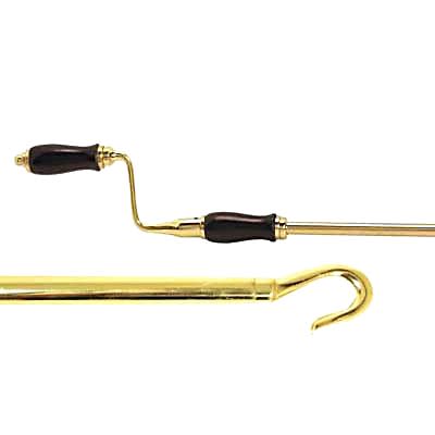 Hampstead Skylight Opener Handle - 1520mm Length - Polished Brass