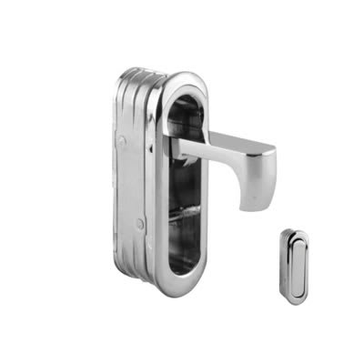Altro Door Edge Finger Pull - 58 x 18 x 18mm - Polished Chrome