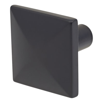 Hampstead Pyramid Style Square Cabinet Knob - 29 x 29mm - Matt Black