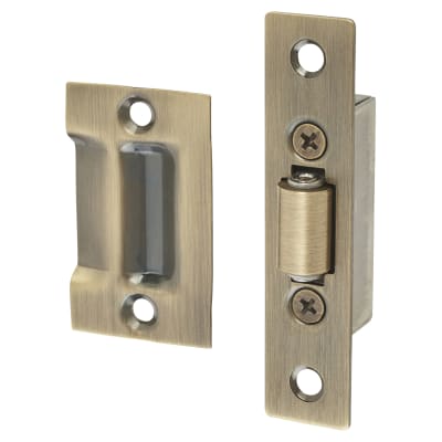 Hi-Spec Roller Catch - 20 x 90mm Faceplate - Antique Brass