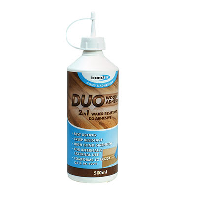 Bond It Duo PVA Wood Glue - 1000ml - Clear