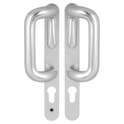 Hoppe 528G/3641N uPVC Patio Lock Door Handle - Euro - LH - Silver