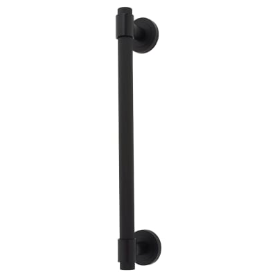 Hampstead Lines T-Bar Door Pull Handle on Rose - Screw Fix - 300mm Centres - Matt Black