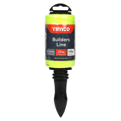 TIMCO Builders Line & Winder - 100m - Yellow
