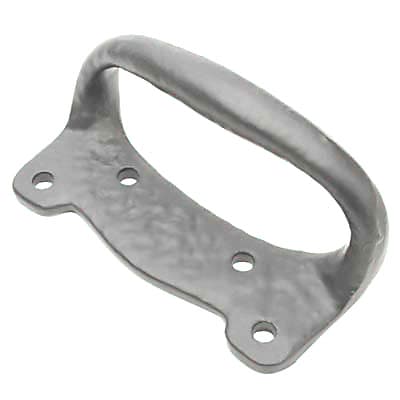 Olde Forge Iron Sash Window Pull Handle - 80mm Length - Antique Black Iron