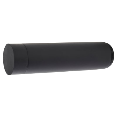 Altro Cylinder Pattern Projection Door Stop - 70mm Projection - Matt Black