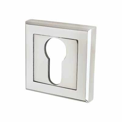 Altro Square Escutcheon - 52 x 52mm - Euro - Polished Chrome