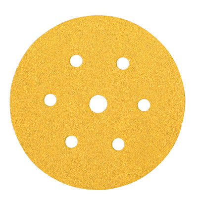 Mirka Gold Sanding Disc 7 Hole - 150mm Diameter - Grit 120 - Pack of 100