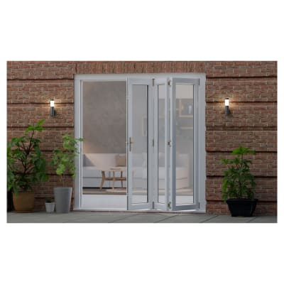 Brio Weatherfold 100 Outward Opening Patio Bi-Folding Door Kit - 6 Door - Black