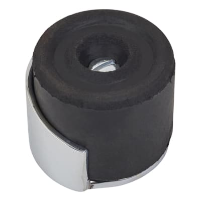 Altro Round Floor Mounted Door Stop - 30 x 38mm - Polished Chrome