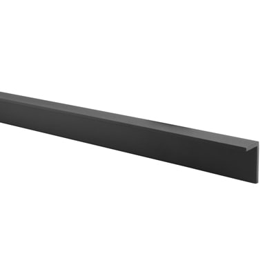 Pro Angled Headrail - 17-21mm Panels - Black Fine Textured
