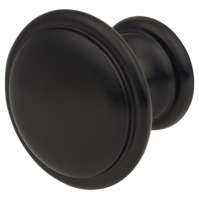 Altro Rim Round Cabinet Knob - 30mm Diameter - Matt Black