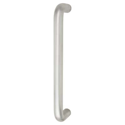 Touchpoint 19mm D-Bar Door Pull Handle - Bolt Fix - 225mm Centres - Satin Aluminium