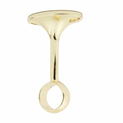 Touchpoint 25mm Hanging Rail Centre Bracket - Polished Brass