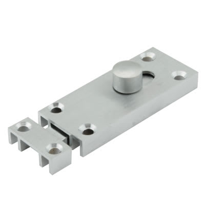 Jedo Bathroom Slip Straight Barrel Bolt - 65 x 25mm - Satin Chrome