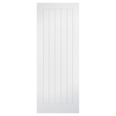 LPD Mexicano 5 Panel Primed Solid Internal Door - 1981 x 762 x 35mm - White