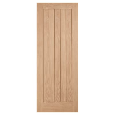 LPD Belize 5 Panel Unfinished Solid Internal Door - 2040 x 726 x 40mm - Oak