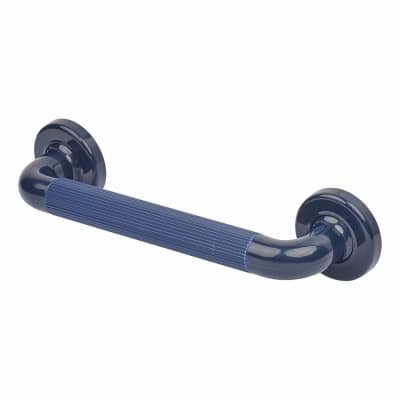 Fitzroy of London 36mm Plastic Fluted Grab Rail - 305mm Length - Dark Blue