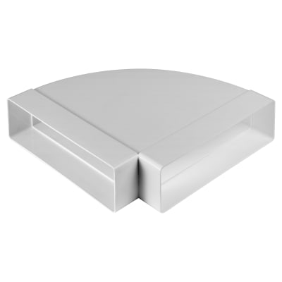 Awenta Horizontal Flat Channel Connector - 204 x 60mm - White