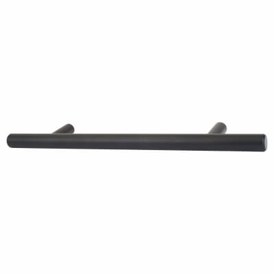 Altro 12mm T-Bar Cabinet Pull Handle - 128mm Centres - Matt Black