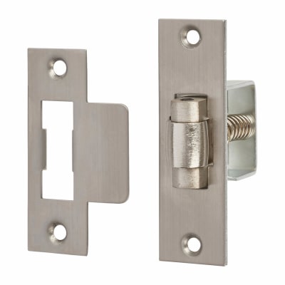 Heavy Duty Adjustable Roller Catch - 22 x 76mm Faceplate - Stainless Steel