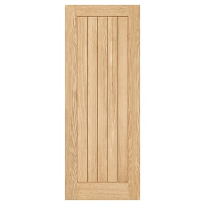 LPD Belize 5 Panel Pre-Finished Solid Internal Door - 1981 x 686 x 35mm - Oak
