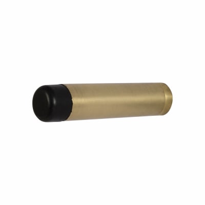 Altro Cylinder Pattern Projection Door Stop - 70mm Projection - Polished Brass