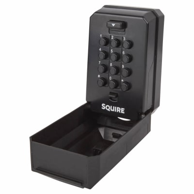 Squire Key Keep 2 Push Button Key Safe - 78 x 121 x 57mm - Black