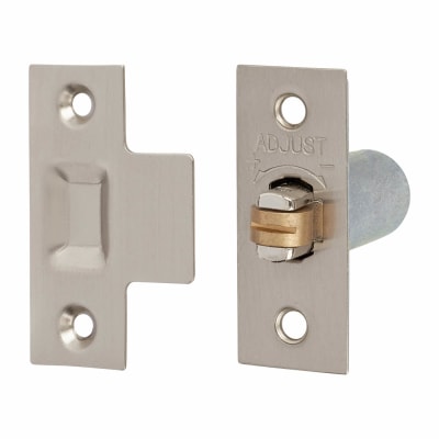 Jedo Original British Pattern Roller Catch - 23 x 59mm Faceplate - Polished Nickel