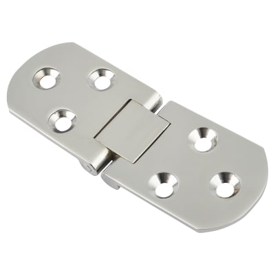 Counter Flap Cabinet Hinge - 80 x 30 x 2.5mm - Polished Chrome - Pair