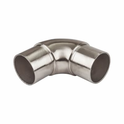 SWR Balustrade 90° Curved Elbow - 304 Brushed Satin Stainless Steel