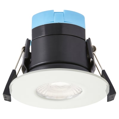 Forum Spa Rhom 8W IP65 Fire Rated LED Dimmable Fixed Downlight - 3/4/6000K CCT - Matt White