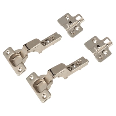 Klug Clip-On Soft Close Cabinet Hinge - 110° - Inset - Zinc Plated - Pair
