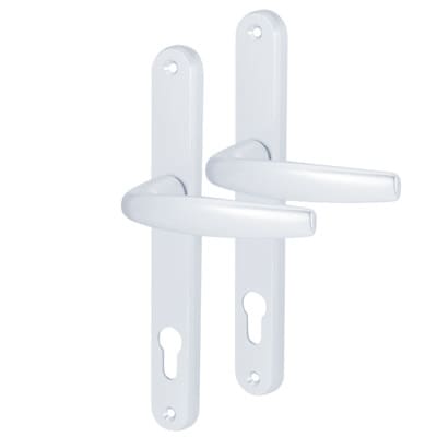 Hoppe Atlanta 1530/3830N uPVC Multipoint Door Handle - 140mm Bolt c/c - 92mm c/c - White