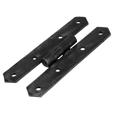 Blacksmith H Cabinet Hinge - 105 x 52 x 10mm - Antique Black