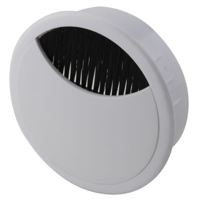 Altro Round Cable Tidy Grommet - 80mm Hole Size - White - Pack of 10