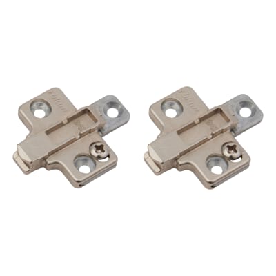 Blum CLIP Cruciform Cabinet Mounting Plate - Screw On - 0mm Spacing - Zinc Diecast - Pair