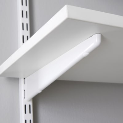 Elfa Bracket For Solid Shelving 370mm White Ironmongerydirect