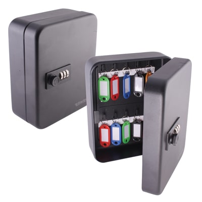 Sterling Combination Key Cabinet 20 Hook Black Ironmongerydirect