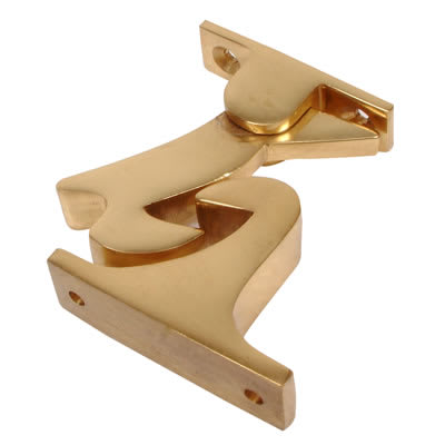Gravity Door Holder 60mm Polished Brass Ironmongerydirect