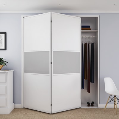 Klug Bifold 14 Sliding Door Kit 1600mm Track 4 Doors 2 Way