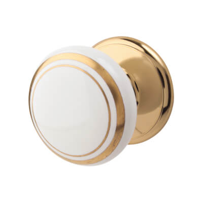 Gainsborough Henley Door Knob Gold Ironmongerydirect