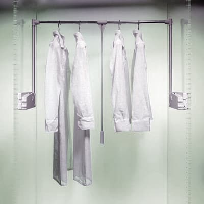 Midi Plus Double Pull Down Wardrobe Rail 750 1150mm